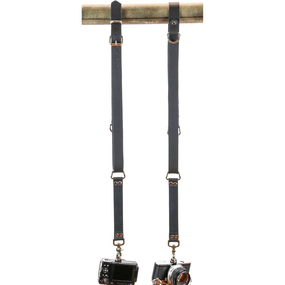 Funk Plus Cowhide Leather Snap Back Harness with 1.25" Wide Straps and D-Rings