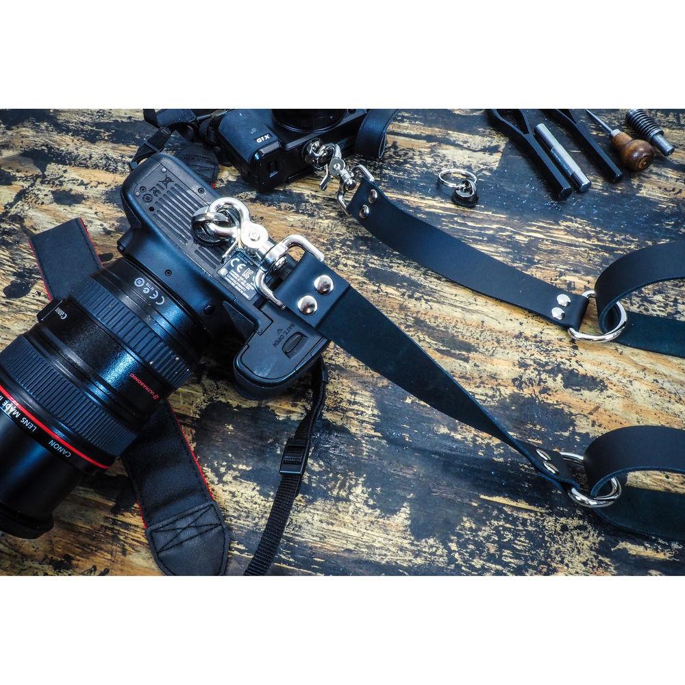 Funk Plus Cowhide Leather Snap Back Harness with 1.25" Wide Straps and D-Rings