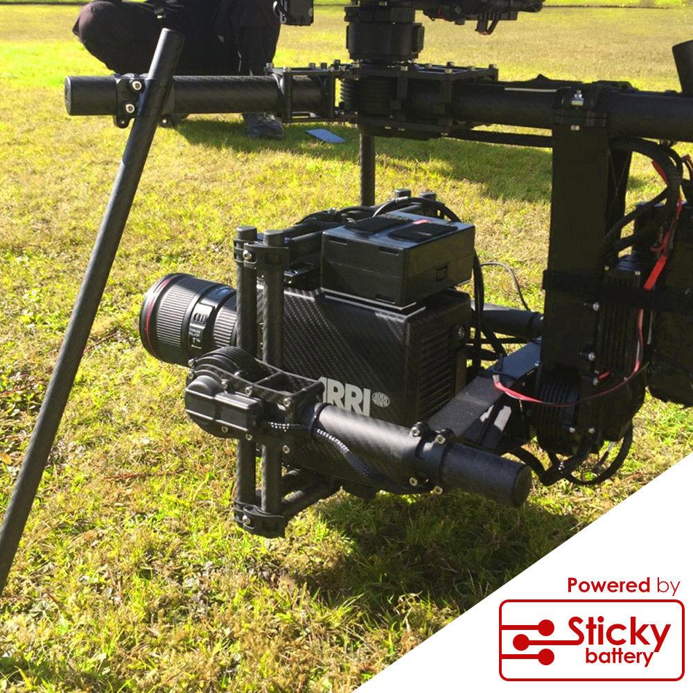 Hawk-Woods 2x ST-38 Sticky Batteries with 2-Ch Charger, Holder & CLB-MOV Adapter