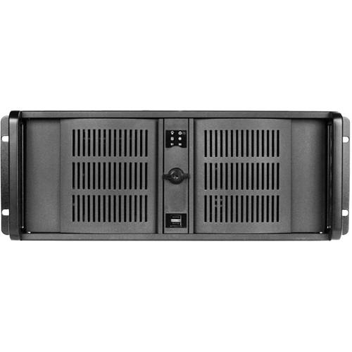iStarUSA D-400 4 RU Compact Stylish Rackmount Chassis with 500W Redundant Power Supply