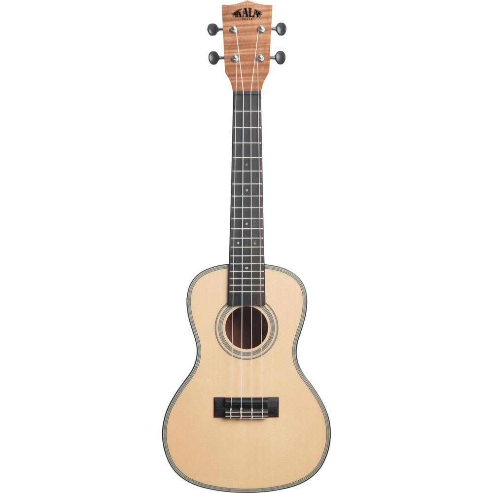 KALA Satin Solid Spruce Exotic Mahogany Concert Ukulele