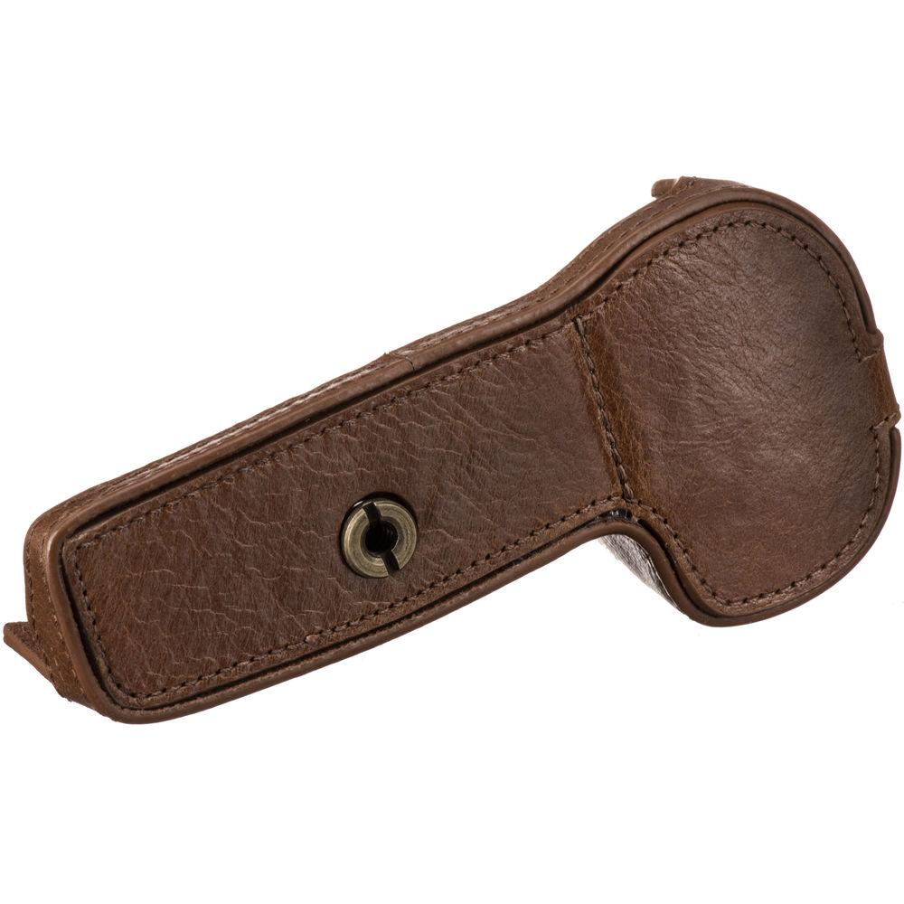 MegaGear Ever Ready Leather Half Case and Strap for Canon EOS R