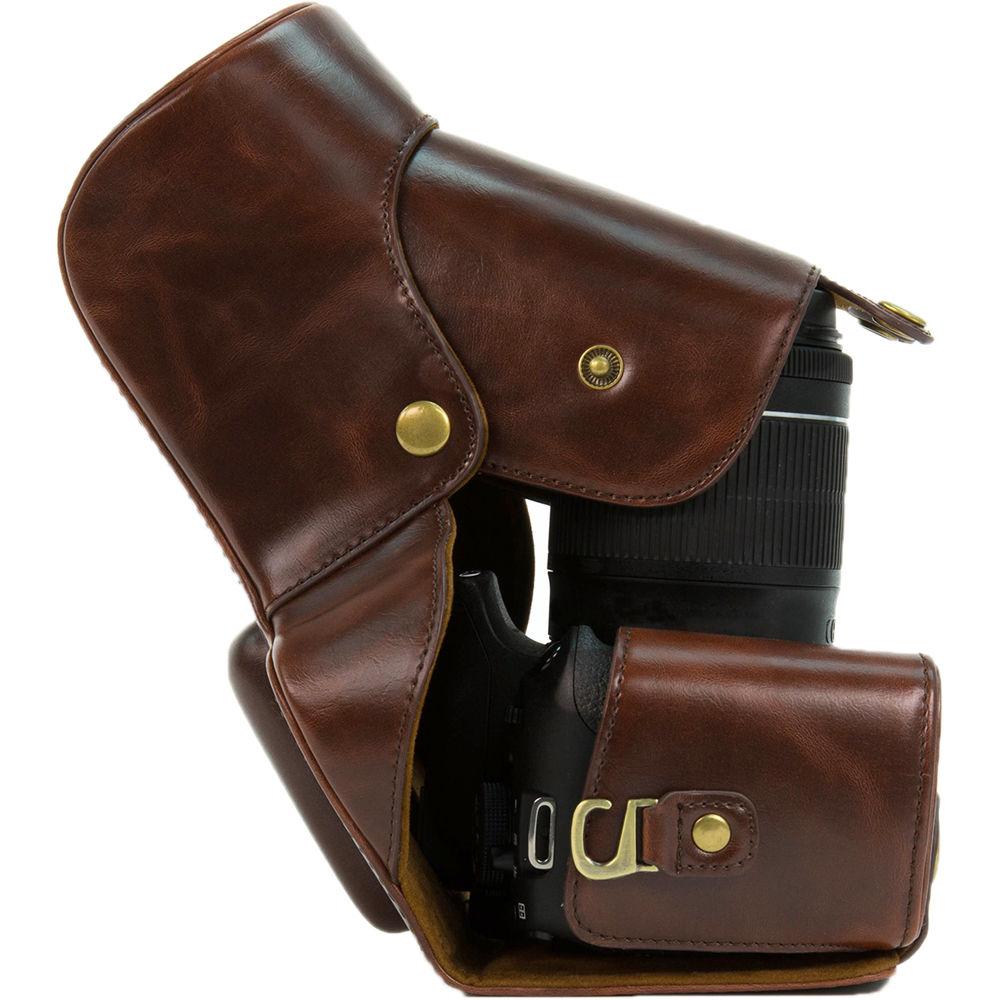 MegaGear Ever Ready PU Leather Case for Canon EOS Rebel T3, T2i, T2, 500D, 1000D with 18-55mm Lens