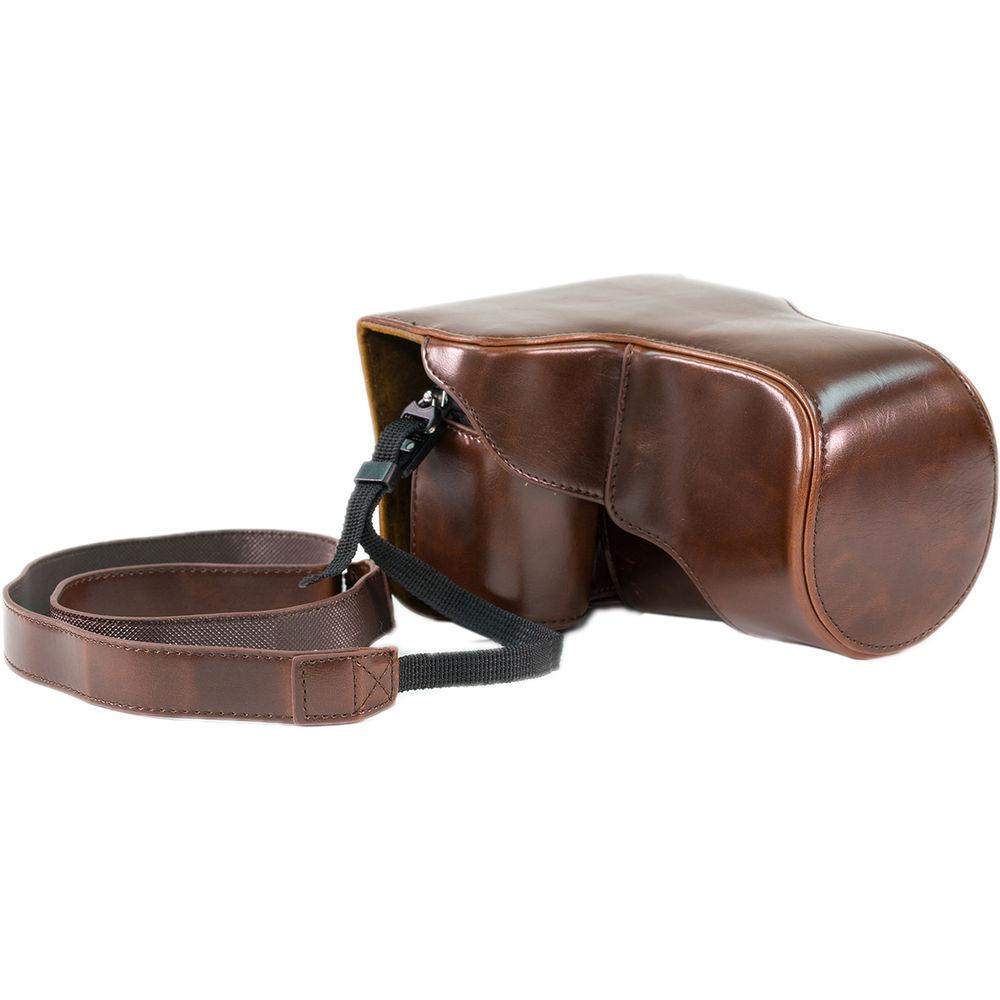 MegaGear Ever Ready PU Leather Case for LUMIX DMC-GX8 with 14-140mm Lens