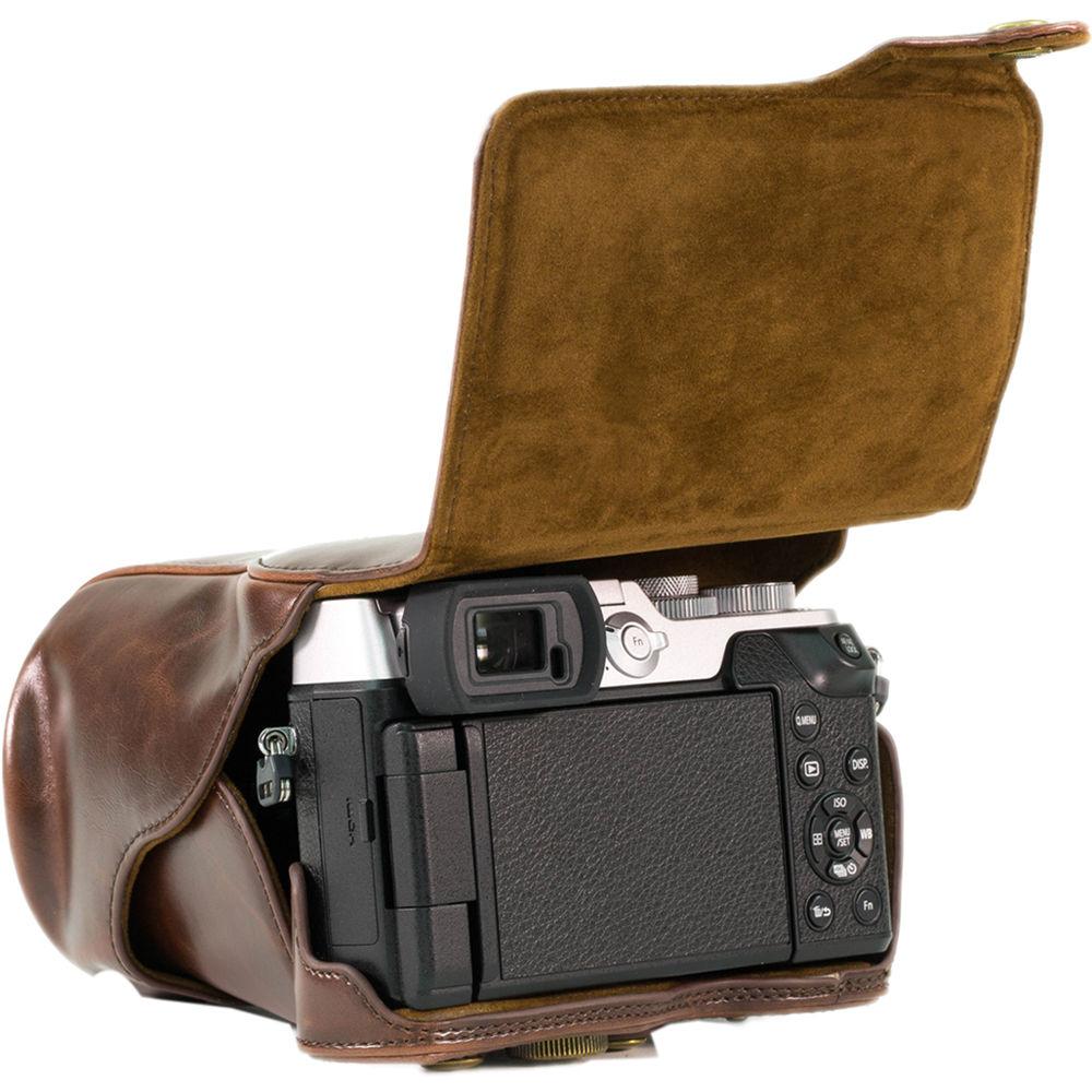 MegaGear Ever Ready PU Leather Case for LUMIX DMC-GX8 with 14-140mm Lens
