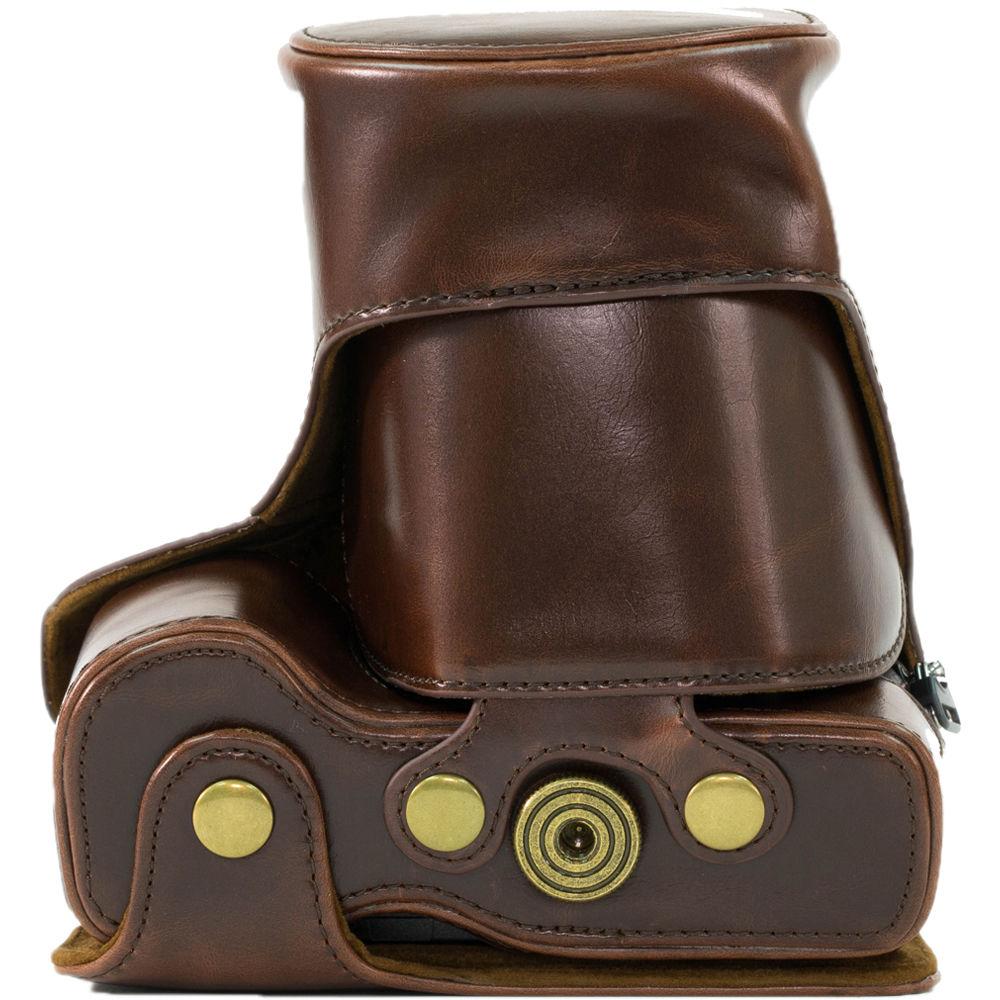 MegaGear Ever Ready PU Leather Case for LUMIX DMC-GX8 with 14-140mm Lens