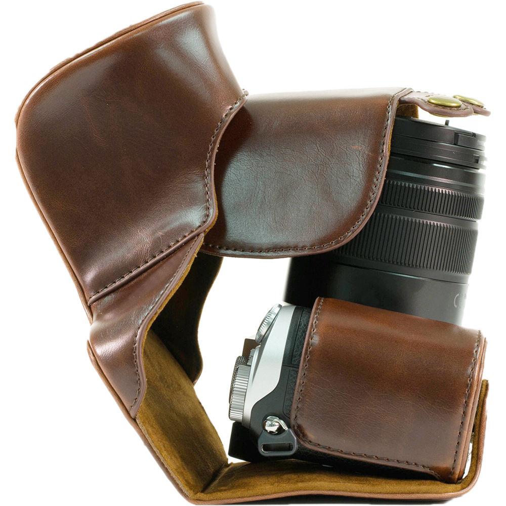 MegaGear Ever Ready PU Leather Case for LUMIX DMC-GX8 with 14-140mm Lens