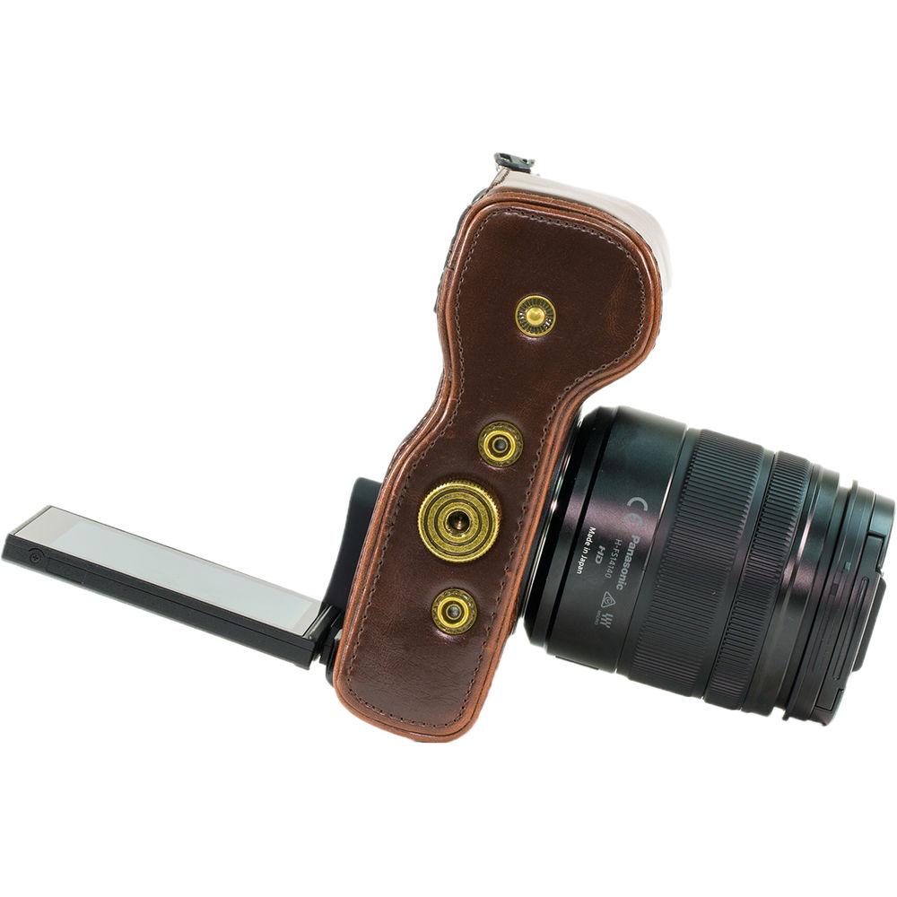 MegaGear Ever Ready PU Leather Case for LUMIX DMC-GX8 with 14-140mm Lens