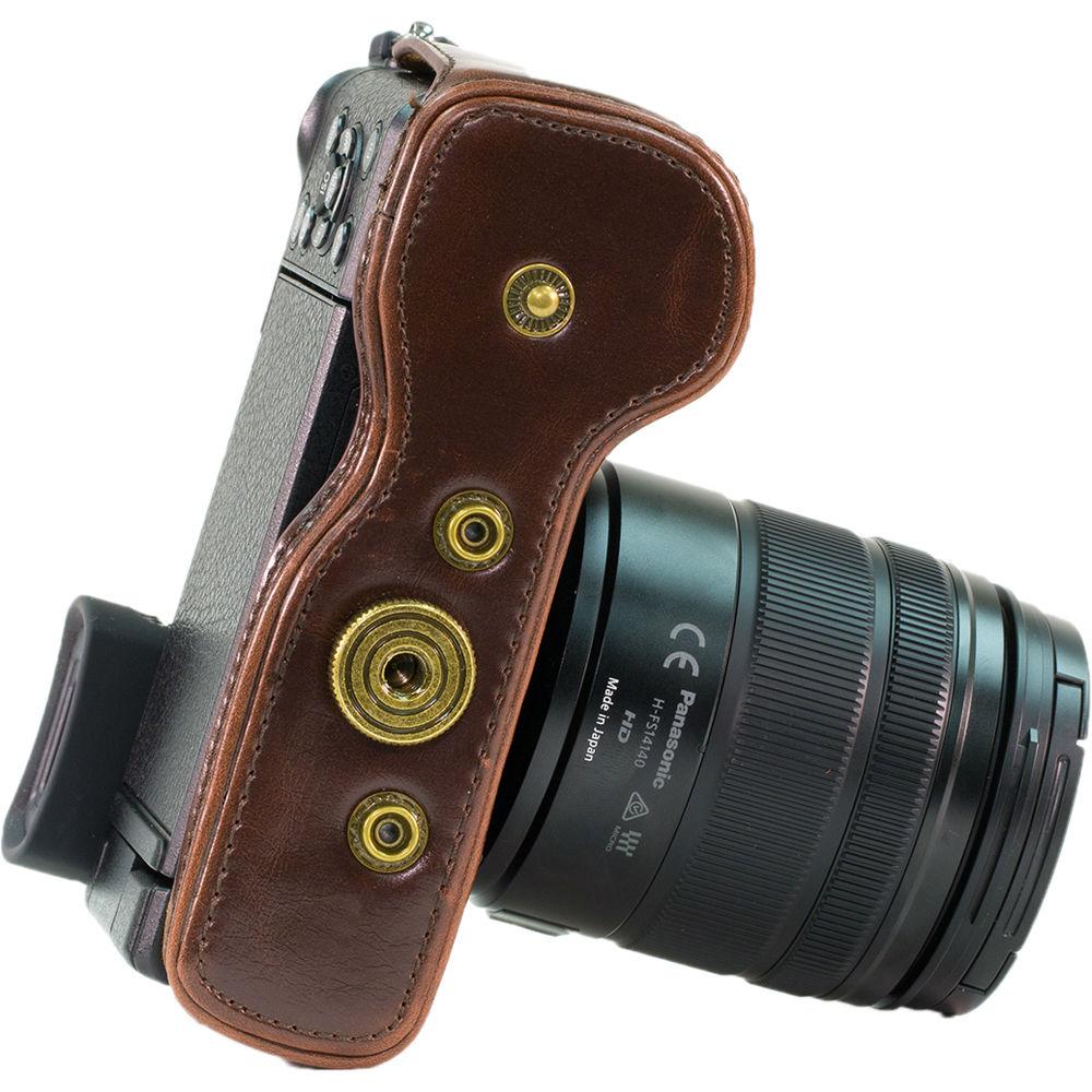 MegaGear Ever Ready PU Leather Case for LUMIX DMC-GX8 with 14-140mm Lens