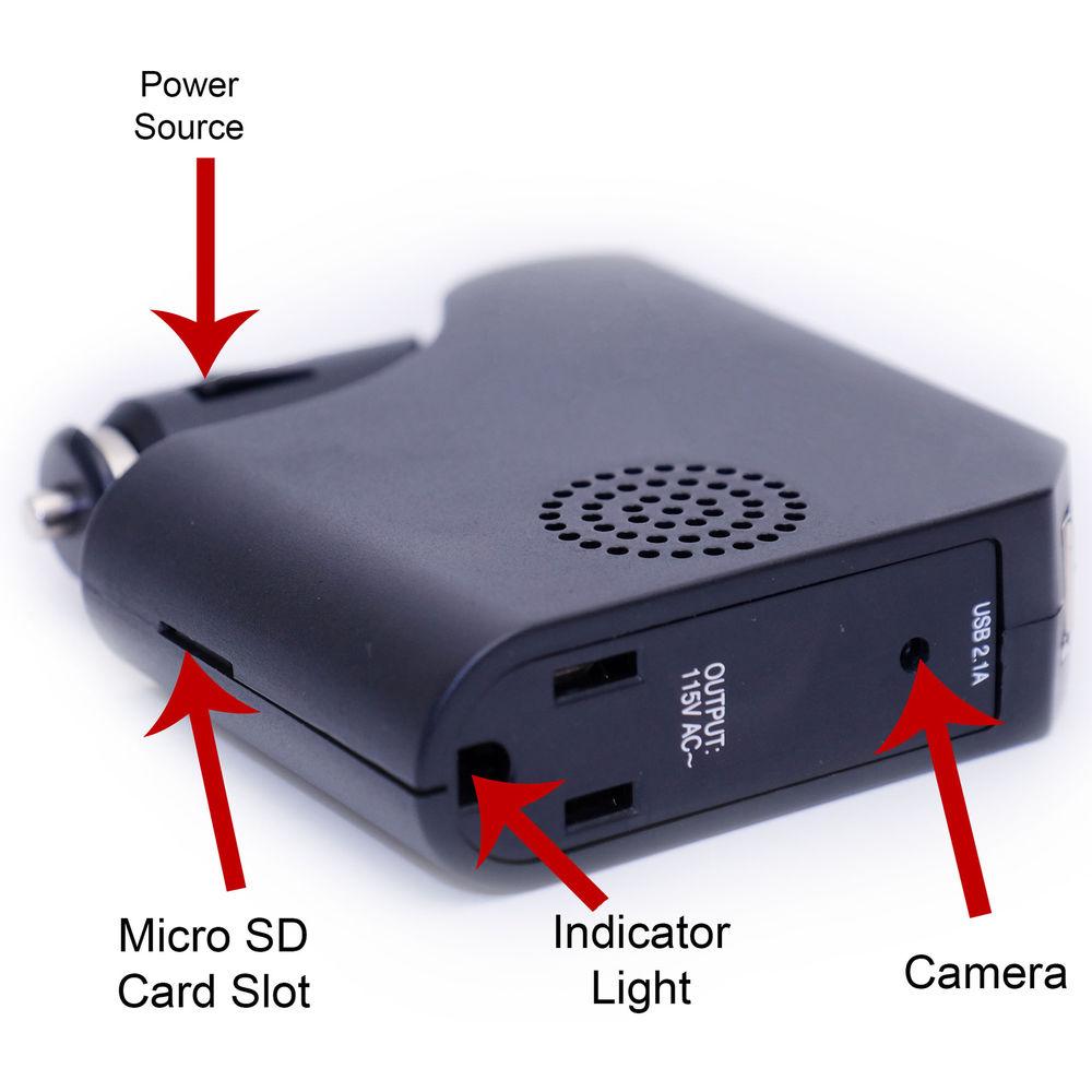 Mini Gadgets OmniInverter Car Adapter with 1080p Covert Camera