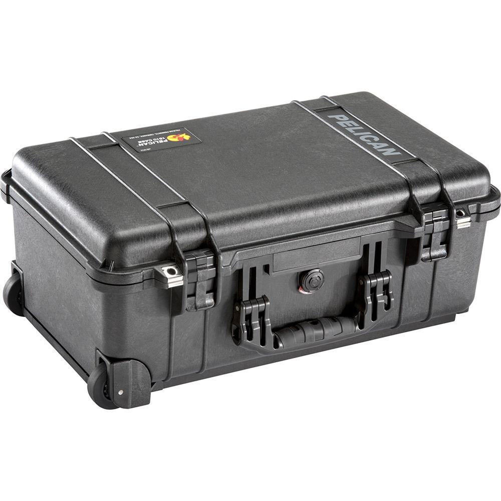 Pelican 1510SC Studio Case with Lid Organizer and Yellow Divider Set, TSA Lock, Desiccant Gel
