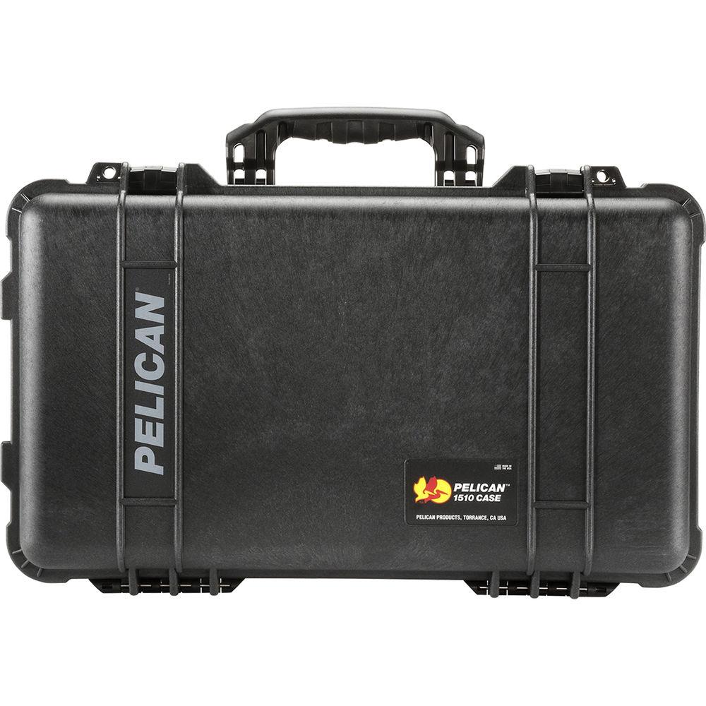Pelican 1510SC Studio Case with Lid Organizer and Yellow Divider Set, TSA Lock, Desiccant Gel