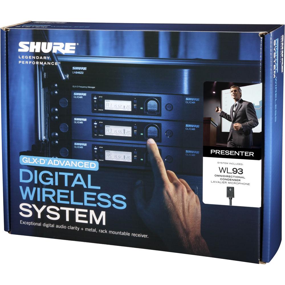 Shure GLXD14R 93 Lavalier Wireless Microphone System with WL93