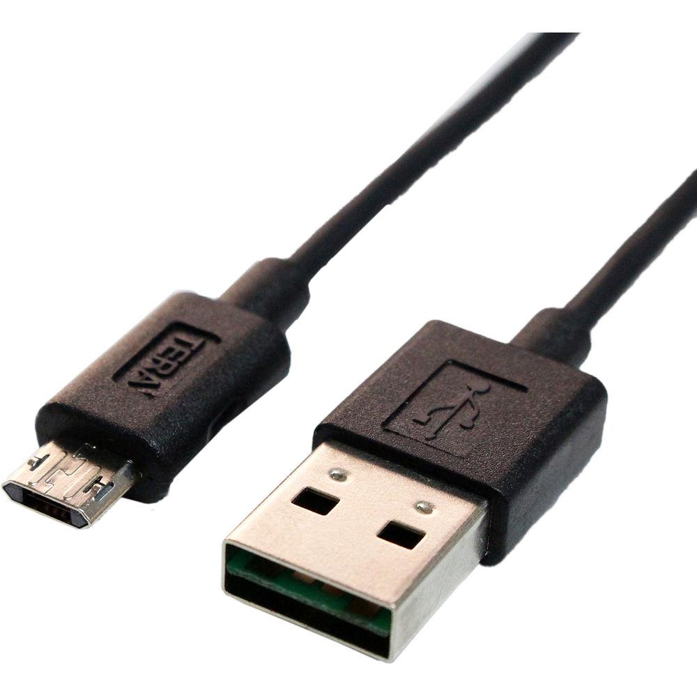 Tera Grand Reversible USB 2.0 Type-A to Reversible Micro USB Sync and Charging Cable