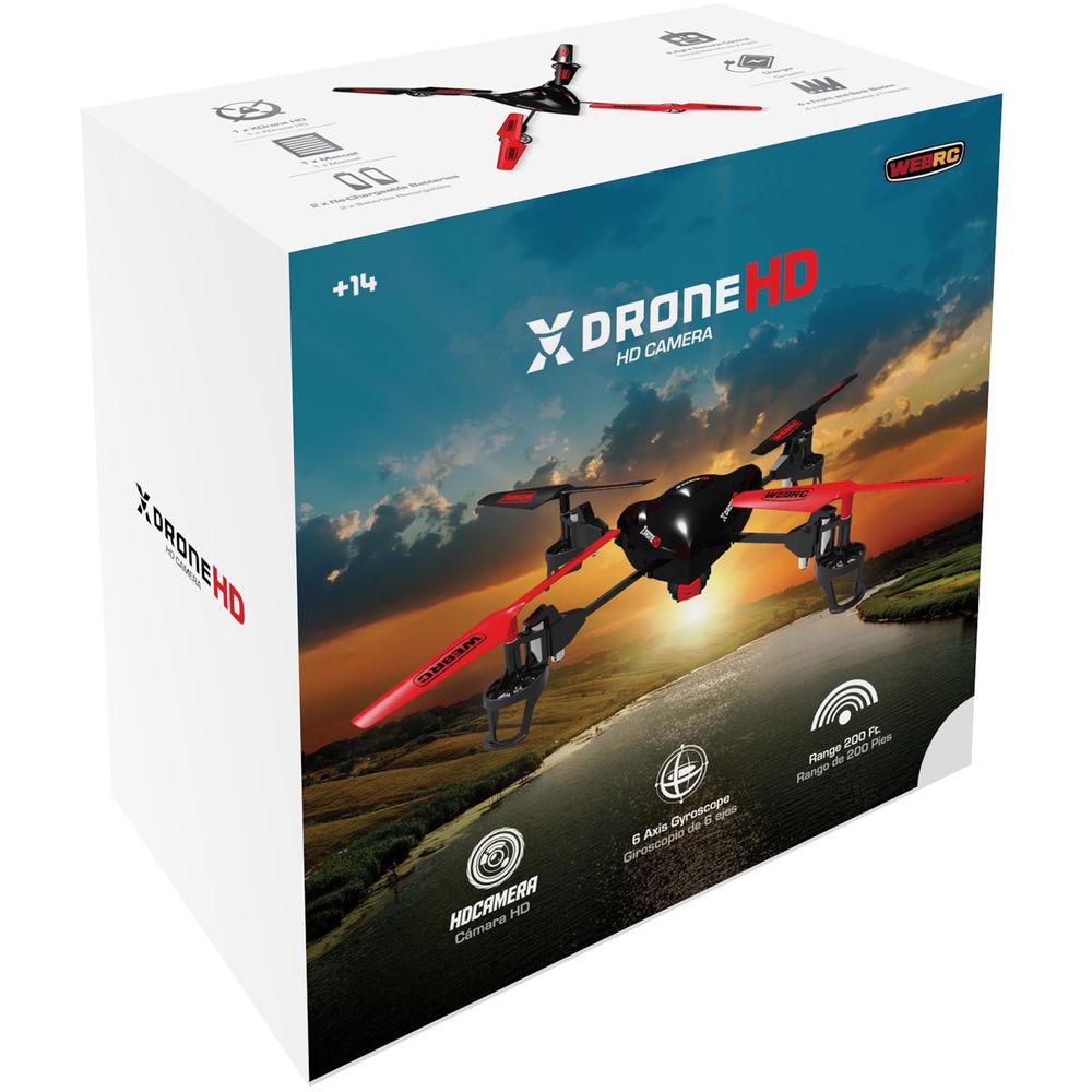 XDrone HD Drone with 720p HD Camera & 6-Axis Gyroscope