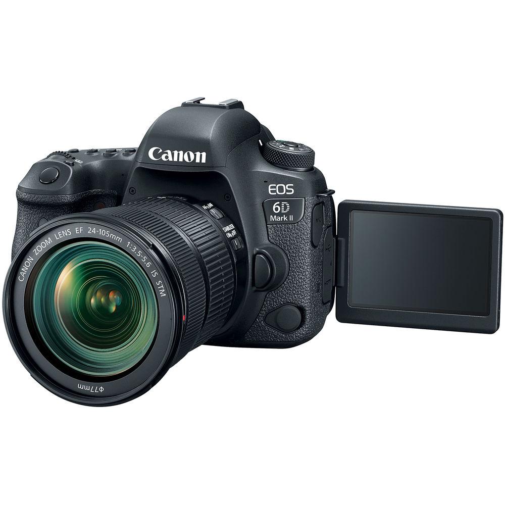 Canon EOS 6D Mark II DSLR Camera with 24-105mm f 3.5-5.6 Lens