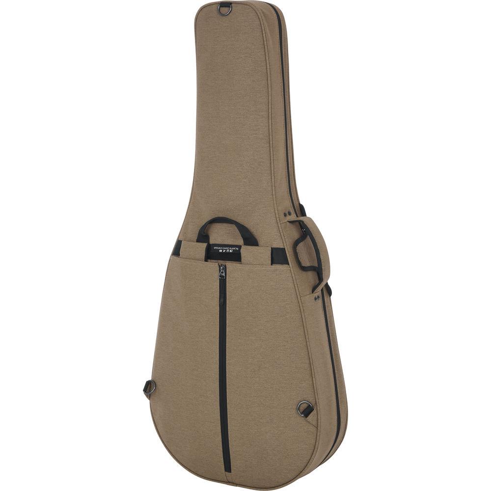 Gator Cases Rigid EPS Transit Series Lightweight Case for 12-String Dreadnought Guitars In Tan with Beige Inter