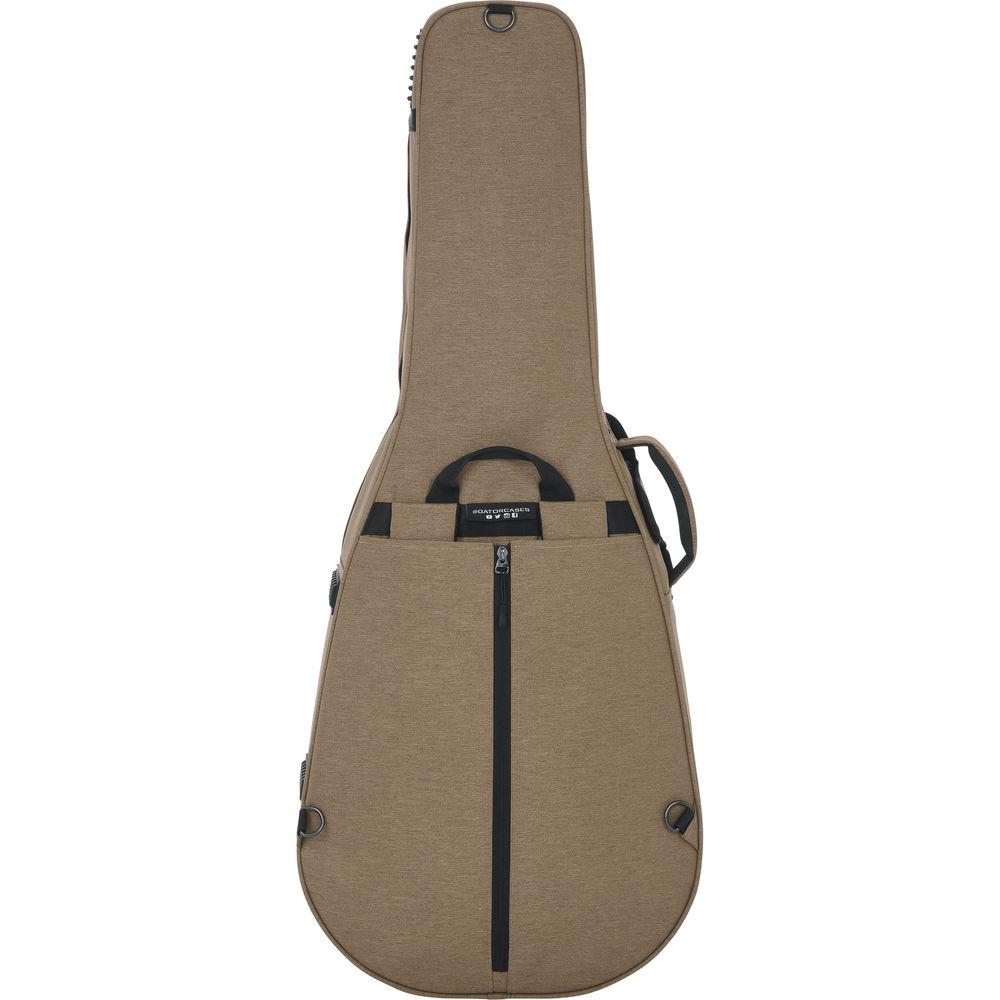 Gator Cases Rigid EPS Transit Series Lightweight Case for 12-String Dreadnought Guitars In Tan with Beige Inter