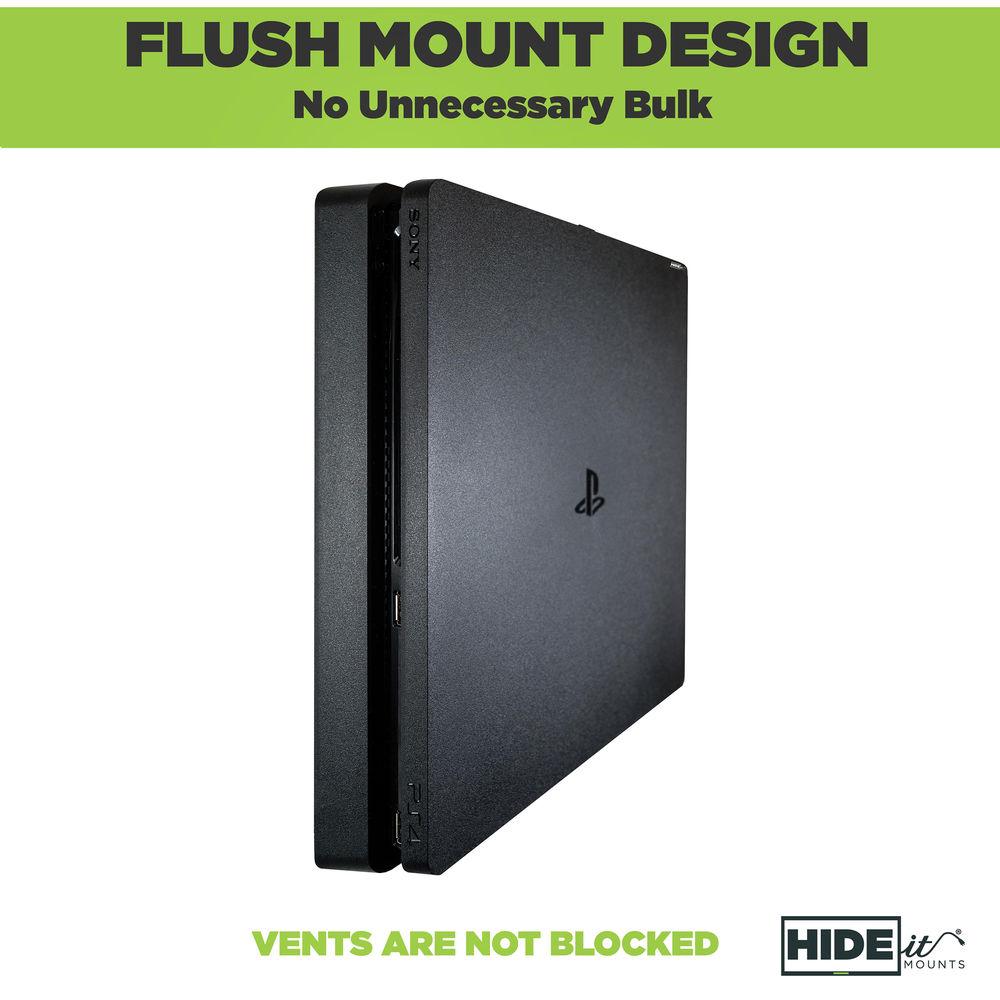 HIDEit Mounts PS4 Slim Wall Mount for Sony PlayStation 4 Slim