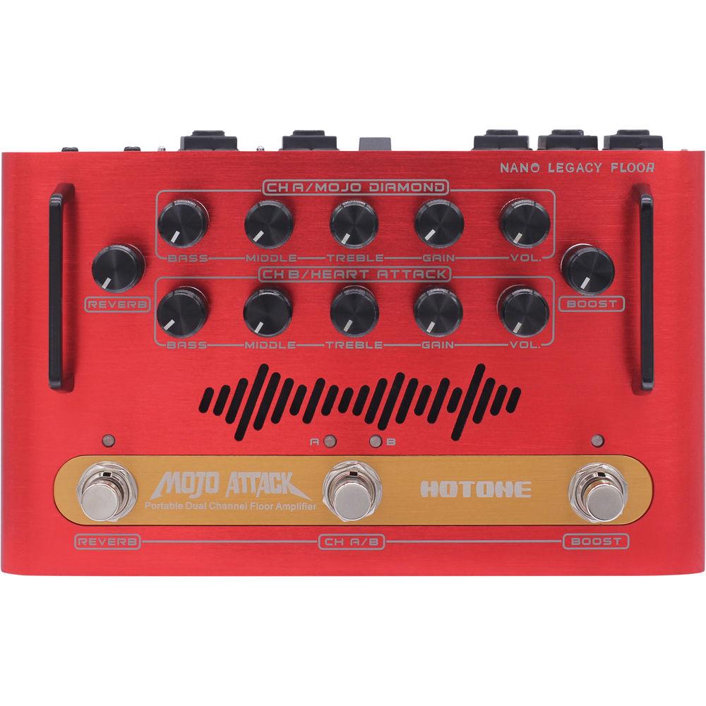 Hotone Mojo Attack Dual-Channel Guitar Amplifier Pedal for Electric Guitars