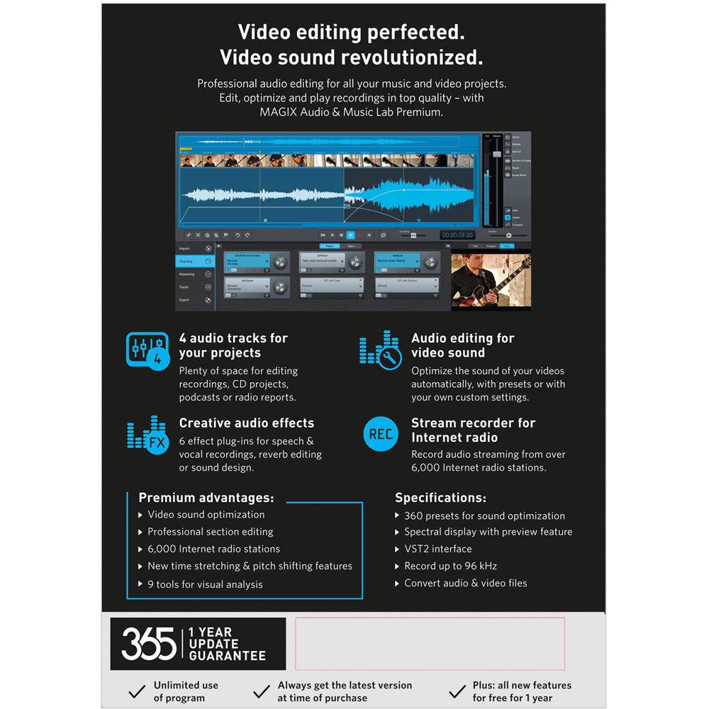 MAGIX Entertainment Audio & Music Lab Premium - Music Production Software