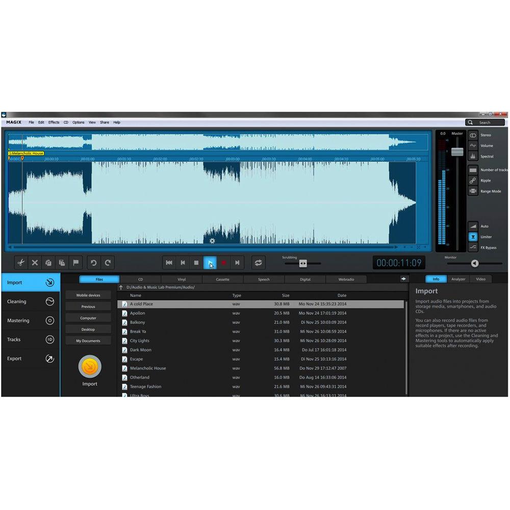 MAGIX Entertainment Audio & Music Lab Premium - Music Production Software