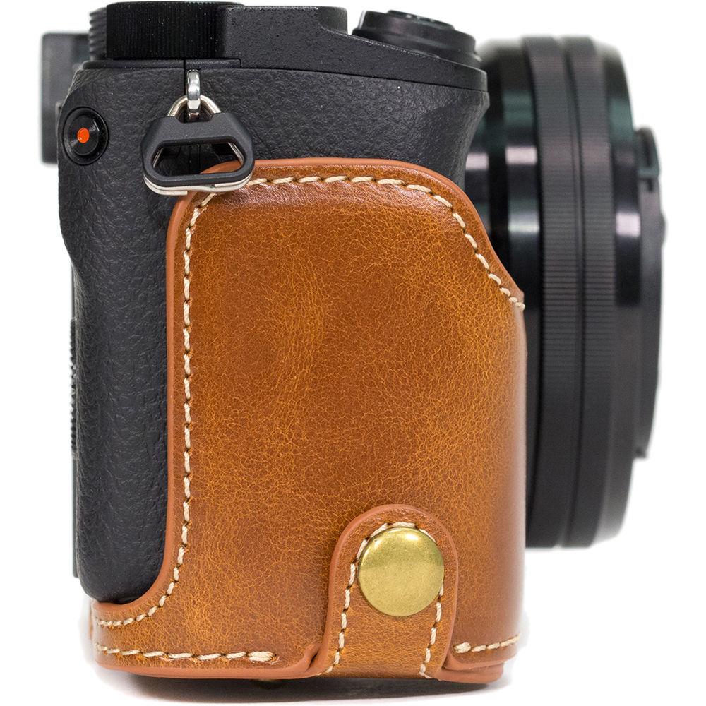 MegaGear MG989 Ever Ready Leather Case with Bottom Opening for Sony a5100 ILCE-5100