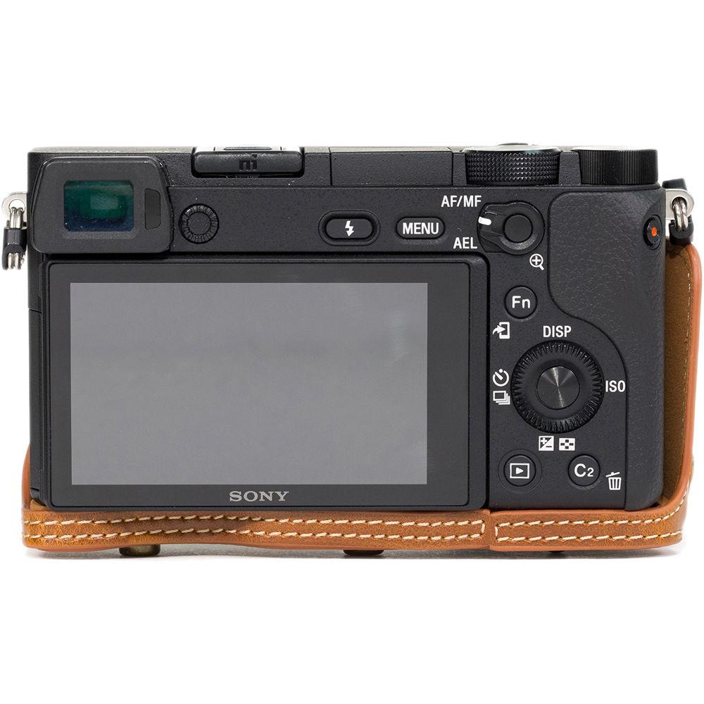 MegaGear MG989 Ever Ready Leather Case with Bottom Opening for Sony a5100 ILCE-5100