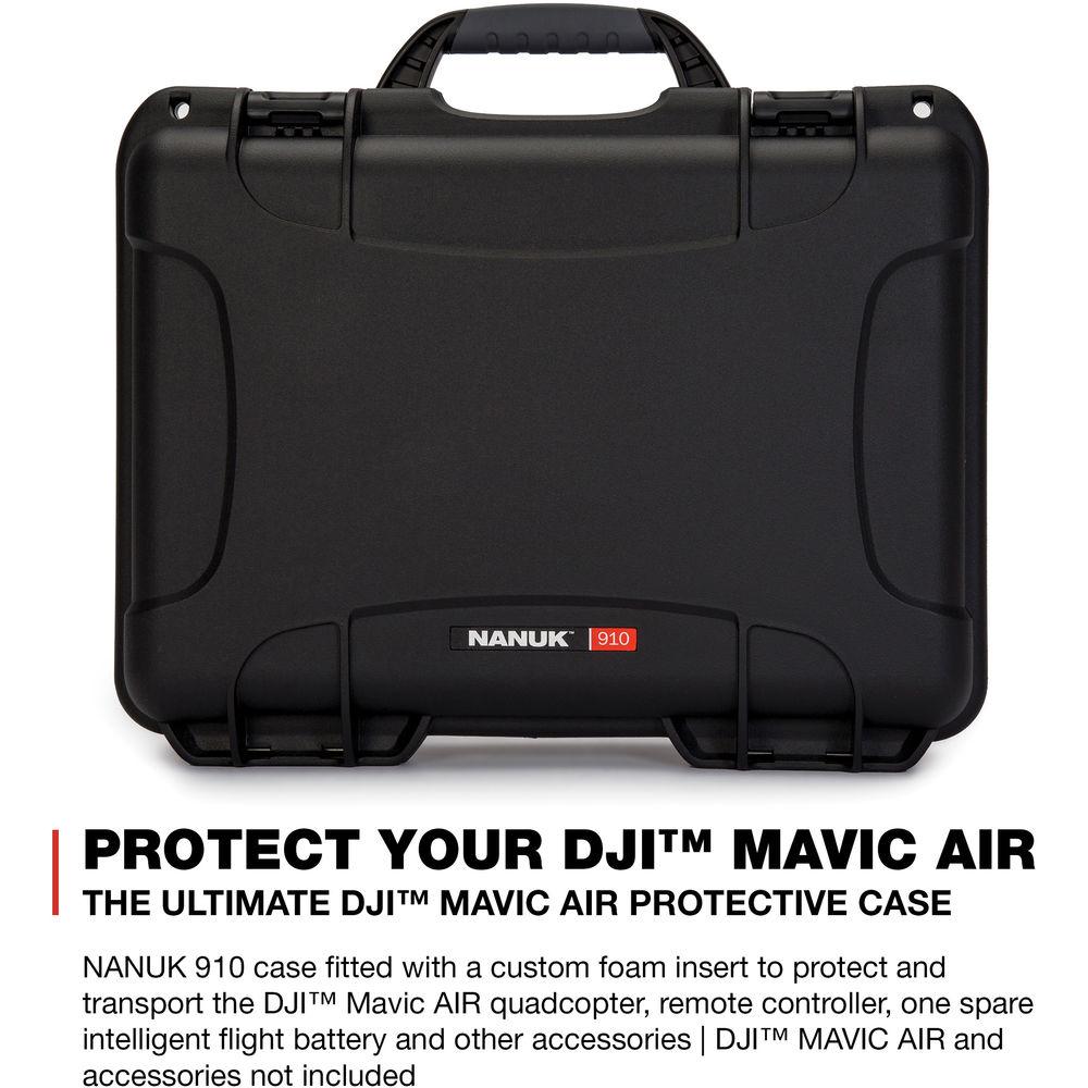 Nanuk 910 Waterproof Hard Case with Insert for DJI Mavic Air