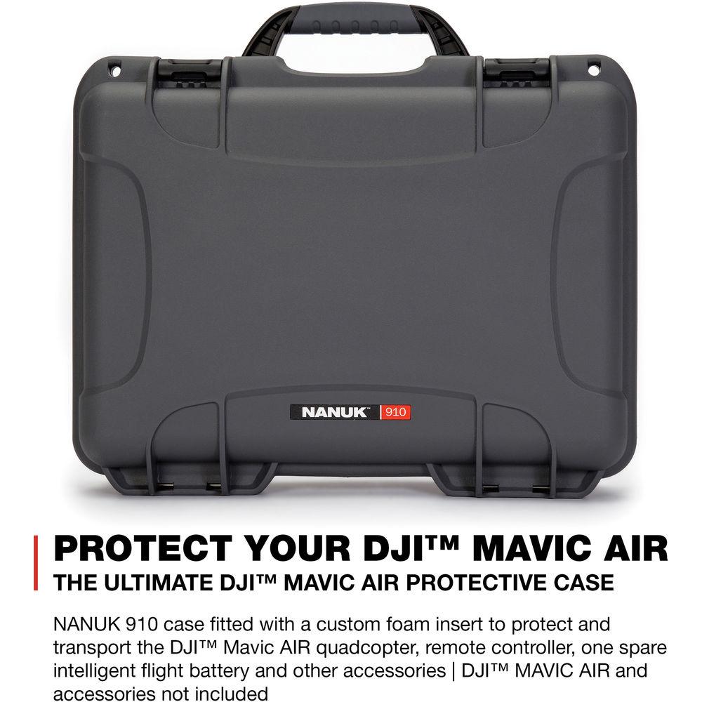 Nanuk 910 Waterproof Hard Case with Insert for DJI Mavic Air