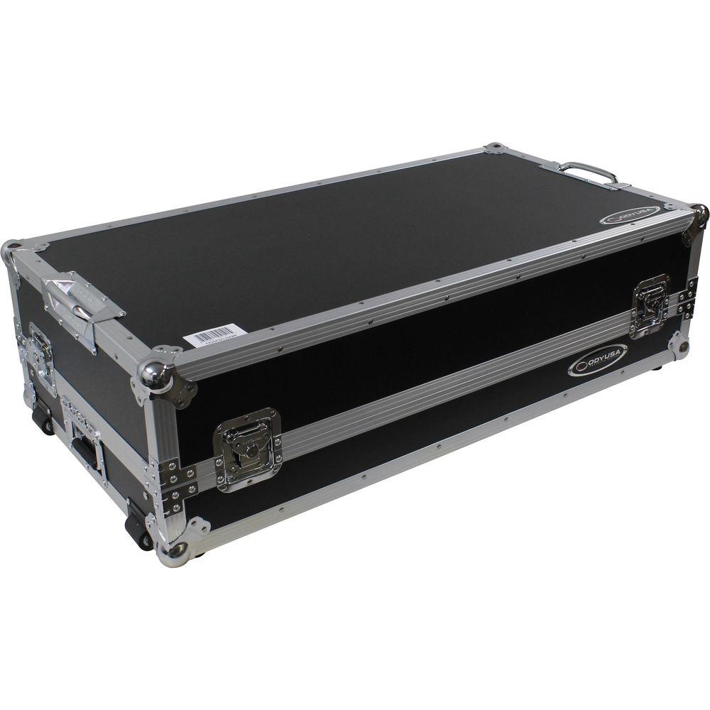 Odyssey Innovative Designs Flight Zone Glide Style Case with Wheels & Three 1 RU 19" Rack Spaces for DDJ-RZ SZ SZ2 DJ Controller