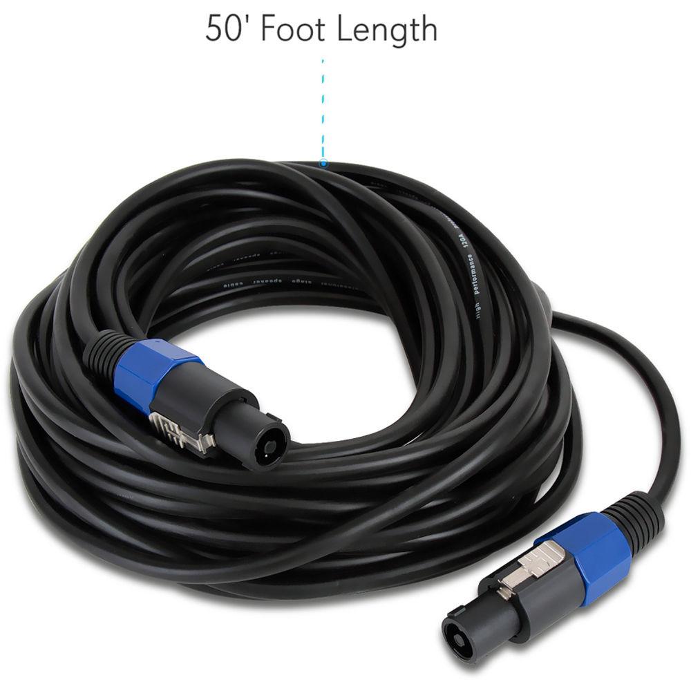 Pyle Pro 12-Gauge speakON Speaker Cable