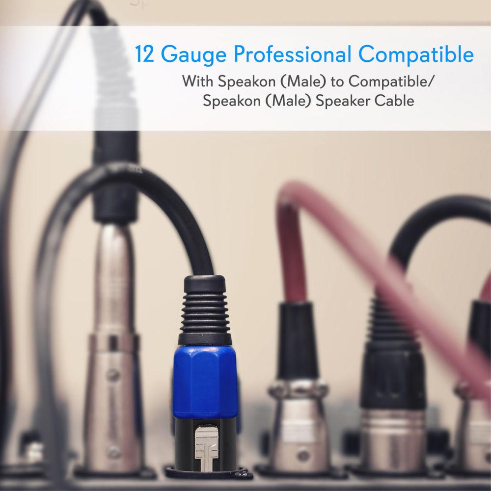 Pyle Pro 12-Gauge speakON Speaker Cable