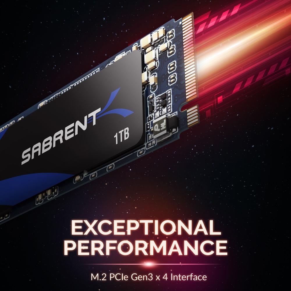 Sabrent 1TB ROCKET NVMe PCIe M.2 2280 Internal High Performance SSD