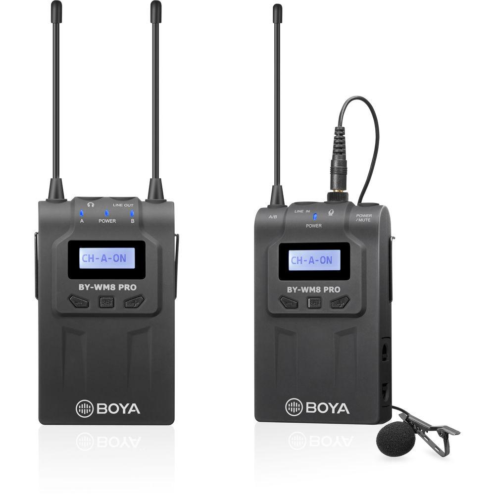 BOYA BY-WM8 Pro-K2 UHF Dual-Channel Wireless Lavalier System