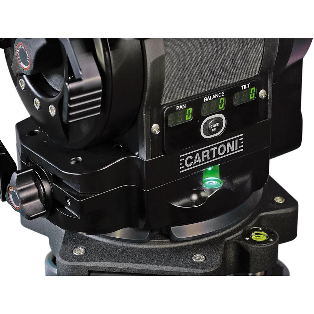 Cartoni Master 40 Fluid Head & 1-Stage Aluminum Mitchell Flat Base Tripod with Mid-Level Spreader