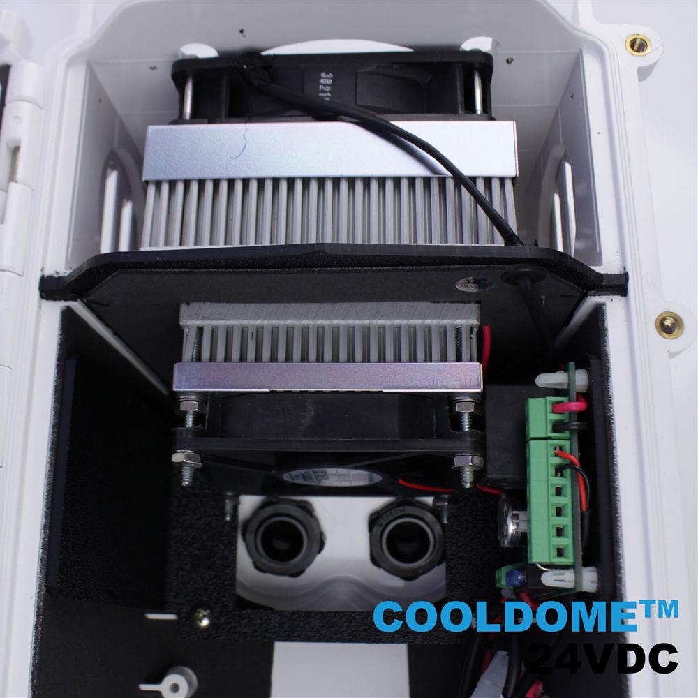 Dotworkz S-Type COOLDOME 12 VDC Active Cooling Camera Enclosure with Stainless Steel Arm