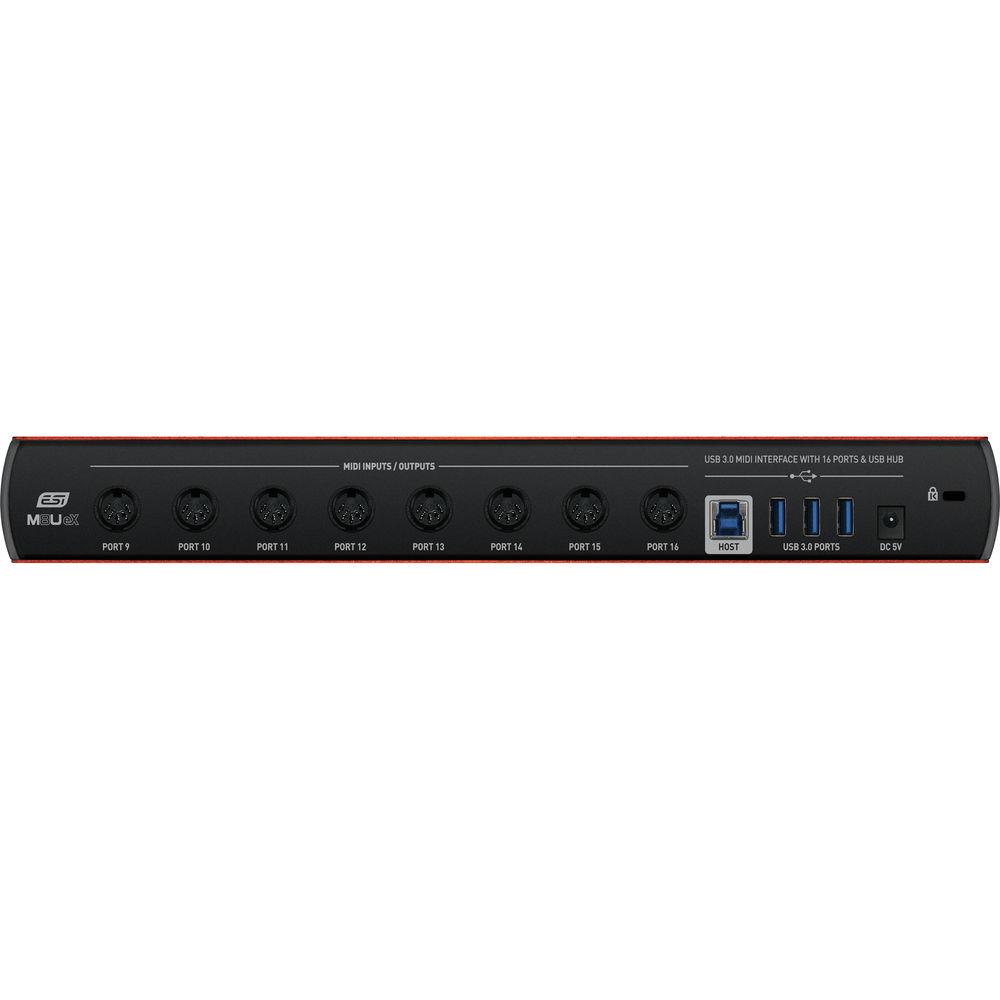 ESI M8U eX 16-Port USB 3.1 Gen 1 MIDI Interface with USB Hub
