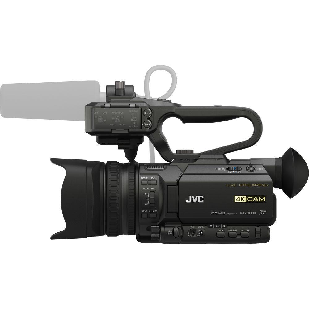 JVC GY-HM250SP UHD 4K Streaming Camcorder with HD Sports Overlays