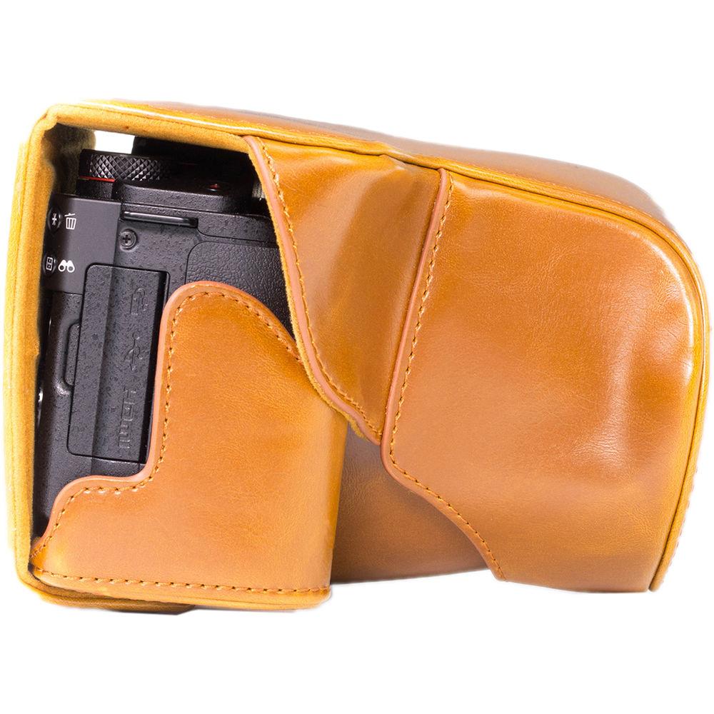 MegaGear Ever Ready PU Leather Camera Case with Strap for Canon PowerShot G3 X