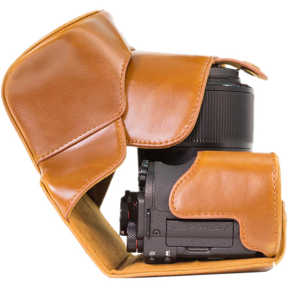 MegaGear Ever Ready PU Leather Camera Case with Strap for Canon PowerShot G3 X