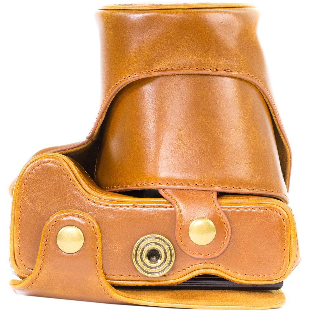 MegaGear Ever Ready PU Leather Camera Case with Strap for Canon PowerShot G3 X