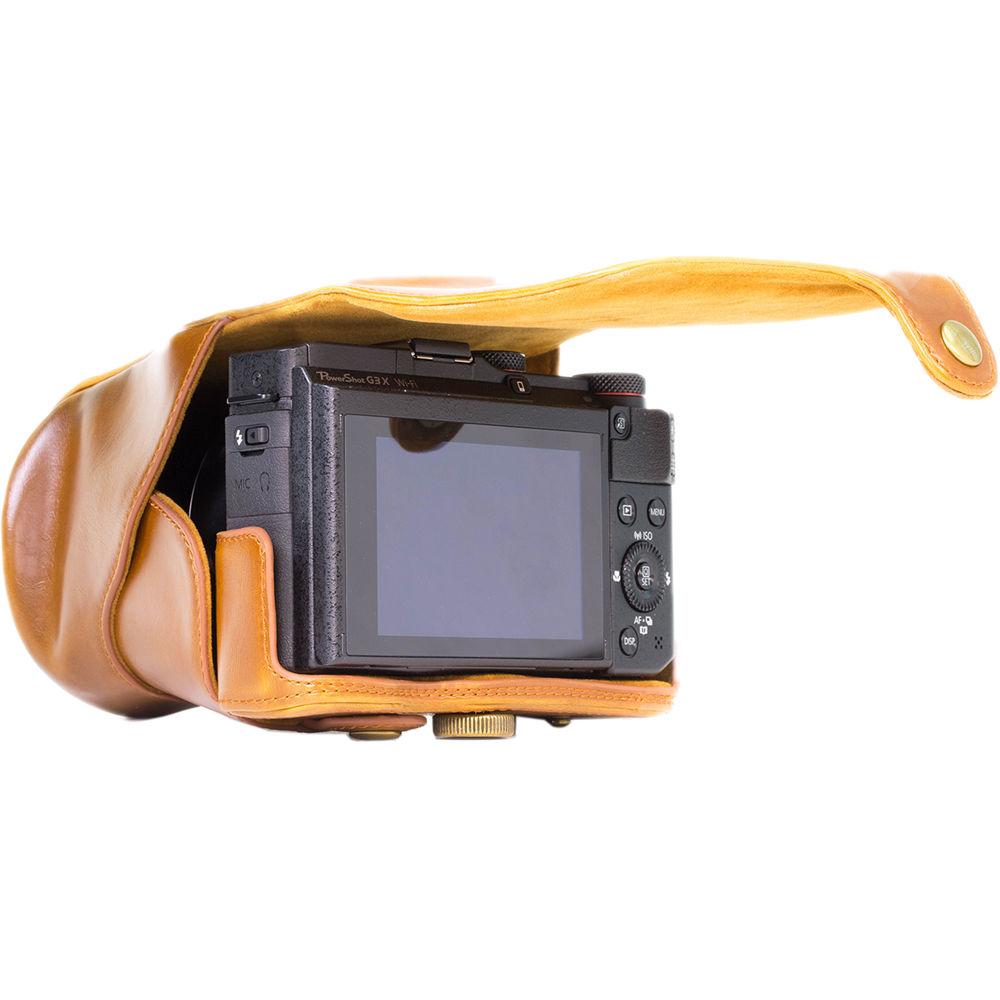 MegaGear Ever Ready PU Leather Camera Case with Strap for Canon PowerShot G3 X