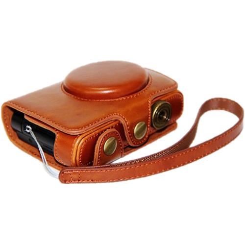 MegaGear Ever Ready PU Leather Camera Case with Strap for Panasonic Lumix DMC-LF1