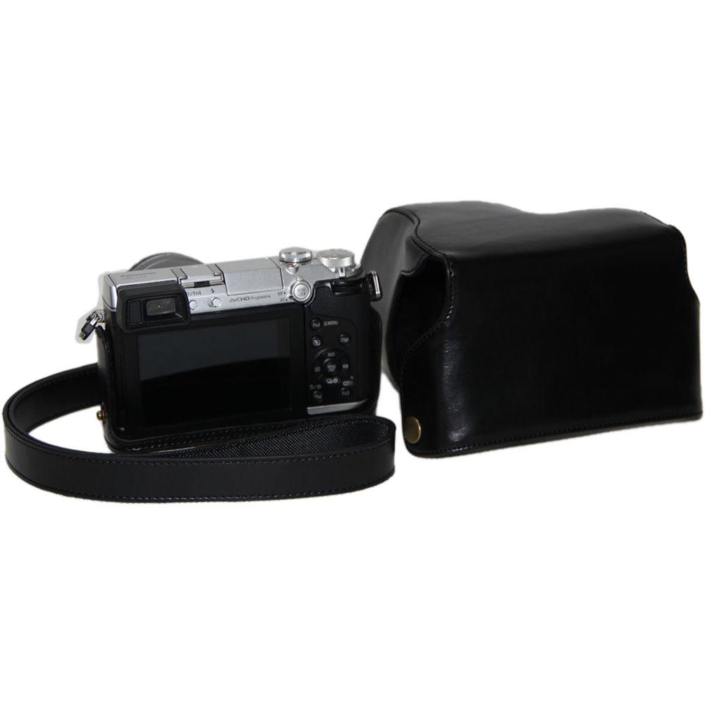 MegaGear Ever Ready PU Leather Case and Strap for Panasonic LUMIX GX7
