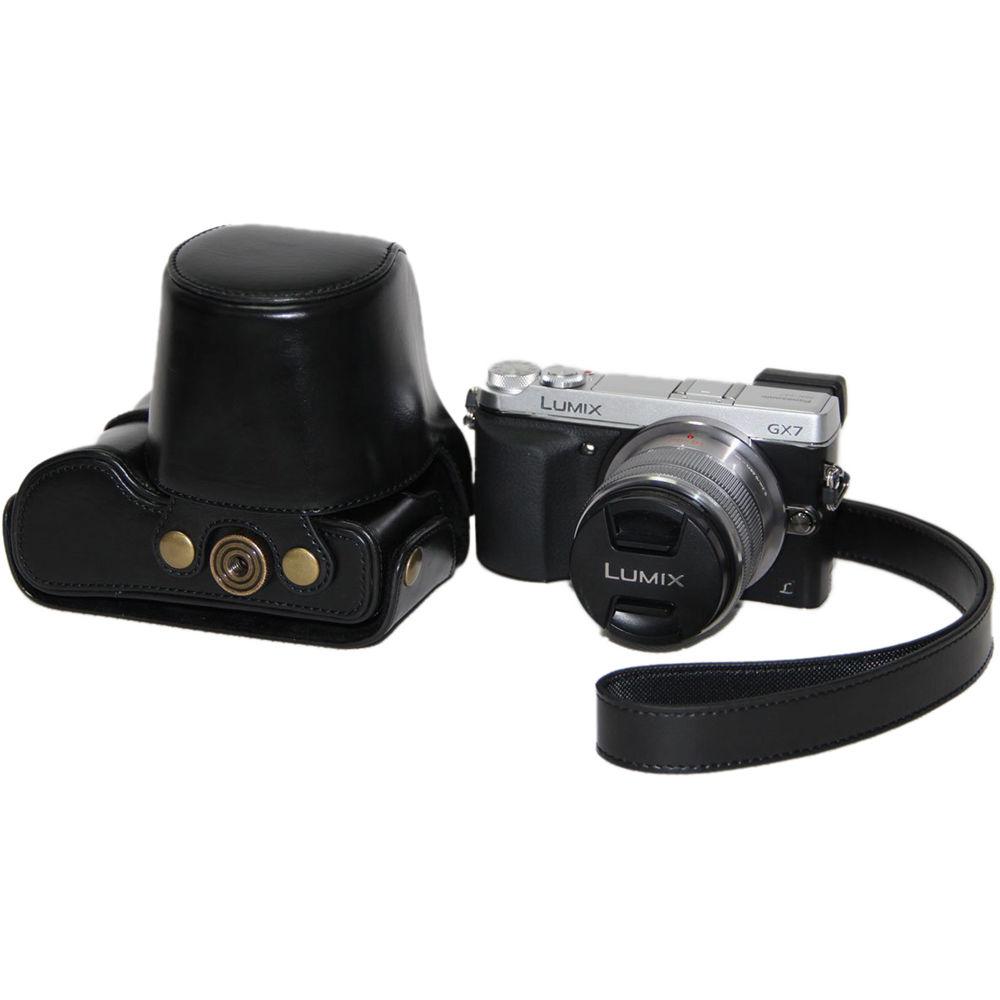 MegaGear Ever Ready PU Leather Case and Strap for Panasonic LUMIX GX7