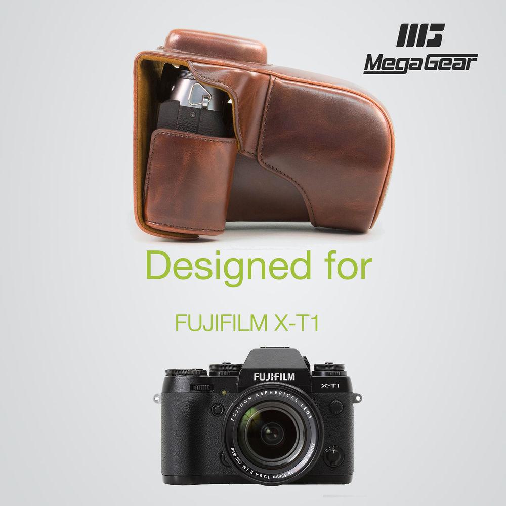 MegaGear Ever Ready PU Leather Case for Fujifilm X-T1 with 18-55mm Lens