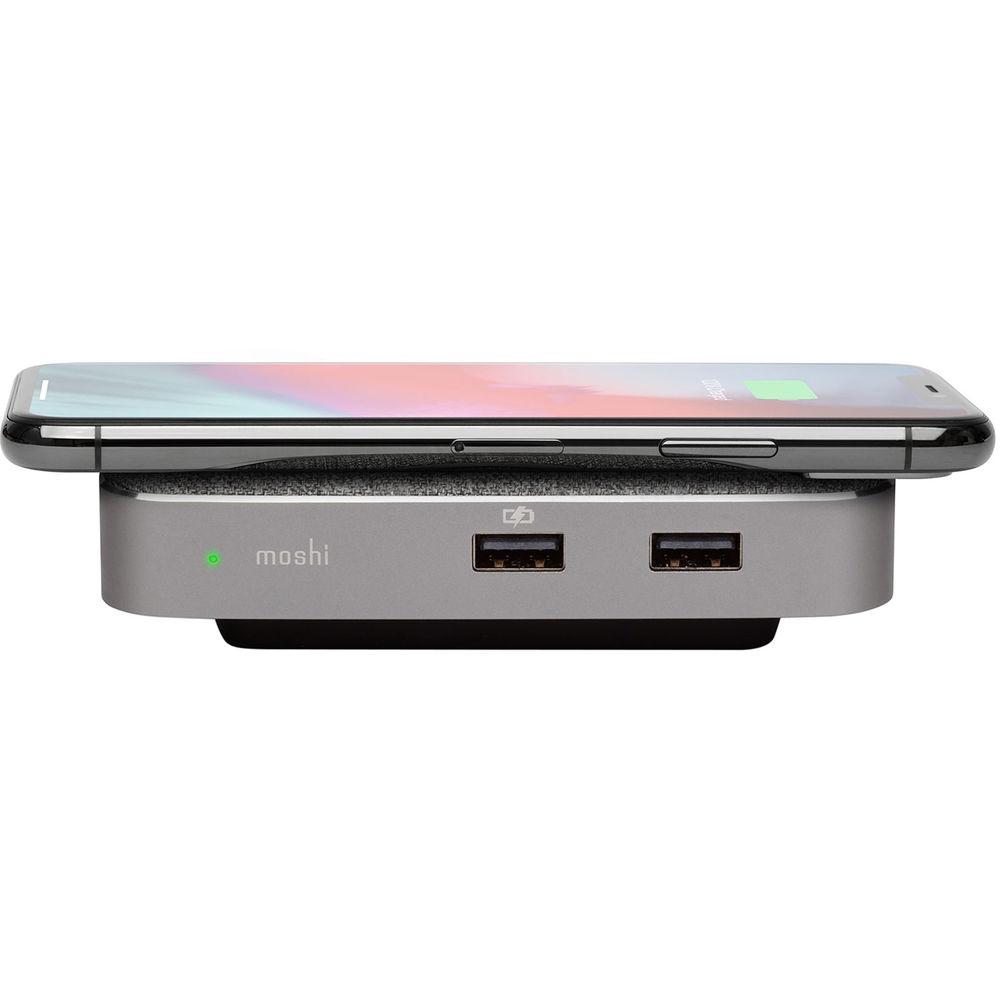 Moshi Symbus Q USB Type-C Docking Station with Qi Charging Pad