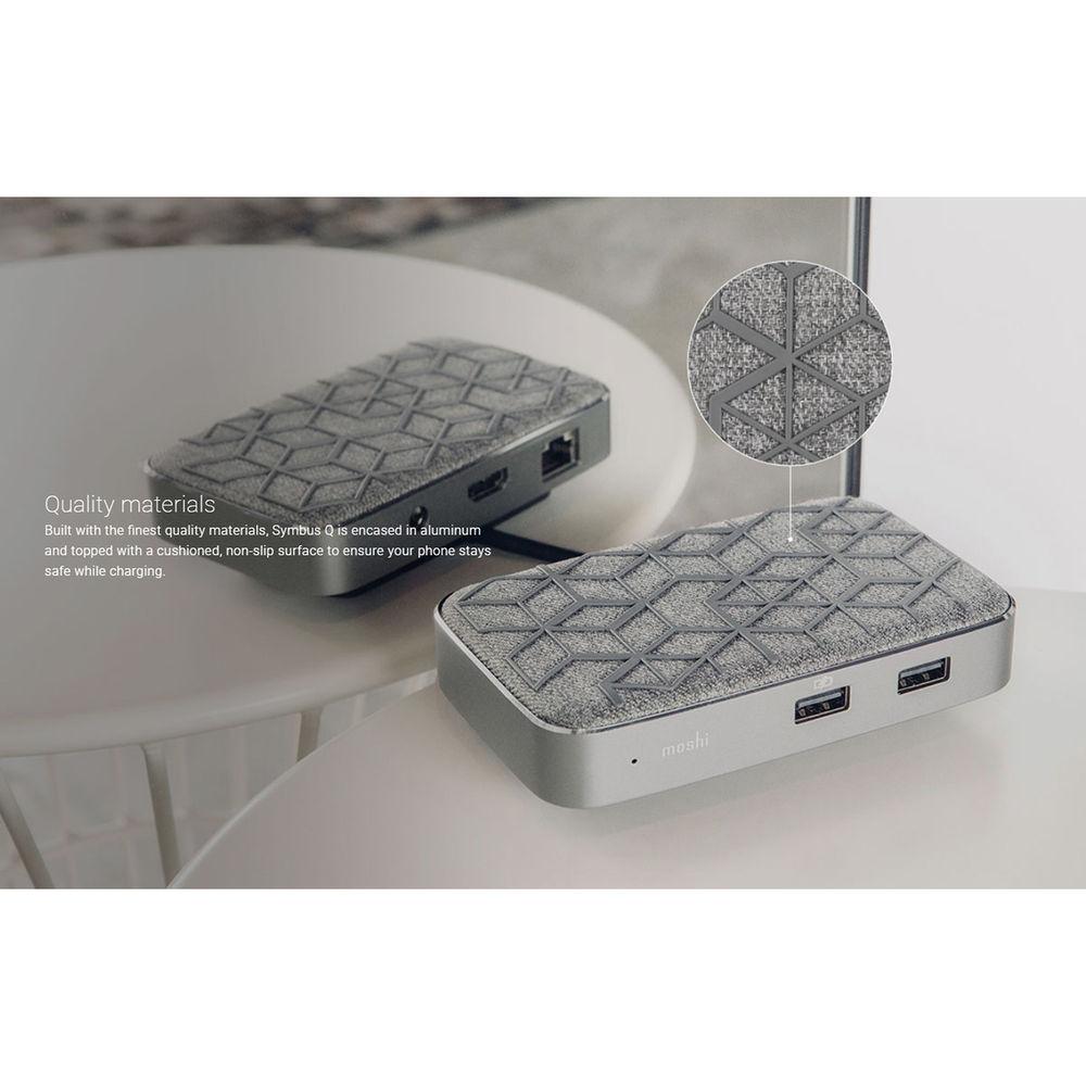 Moshi Symbus Q USB Type-C Docking Station with Qi Charging Pad