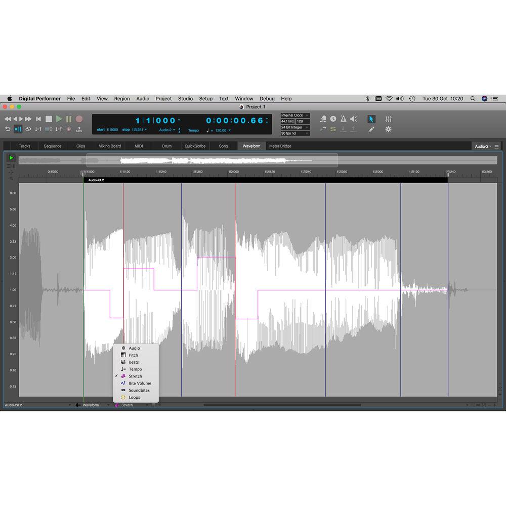 MOTU Digital Performer 10 - Audio MIDI Music Production Software